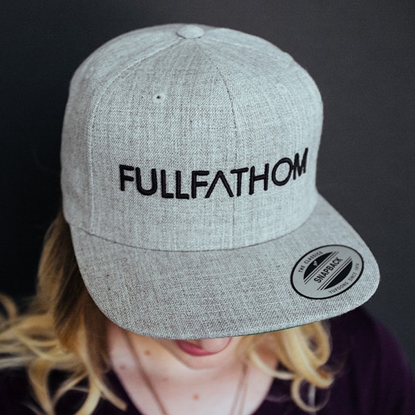 Threadbird hat embroidery sample