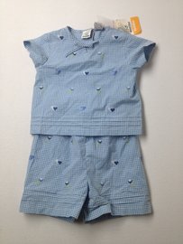 Green DogShort-Sleeved Shirt Shorts