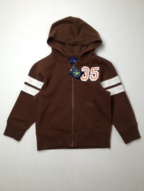 J Khaki Zip-up Hoodie