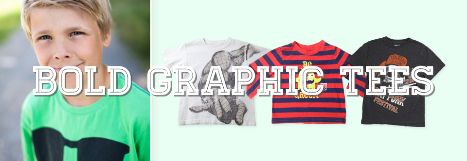 Boys Look: Bold Graphic Tees