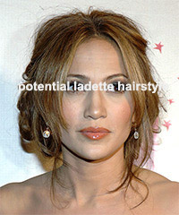 Jennifer Lopez updo hairstyle
