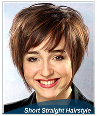 Short straight hairstyles