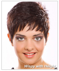 Wispy bangs with height