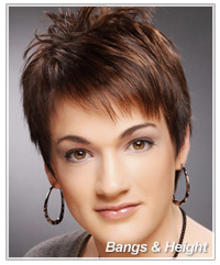 Bangs with height