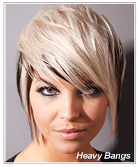 Heavy bangs