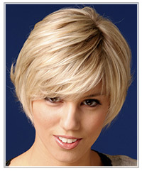 Full, side-swept bangs