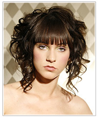 Forehead covering bangs