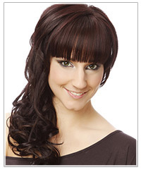 Long hairstyle with bangs