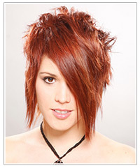 Short funky hair