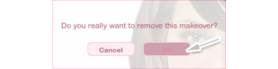 Delete photo ok button