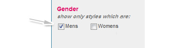 Select mens gender