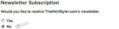 Unsubscribe newsletter