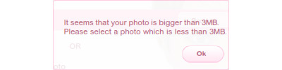 Image too big error message.