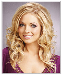 long curly hairstyle