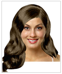 Long wavy bridal hairstyle