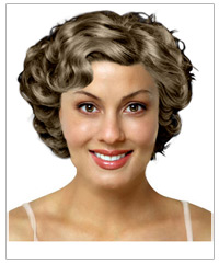 Short waves bridal hairstyle