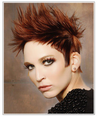 Short spiky hair