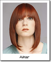 Model with red hair