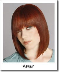 Model with red hair