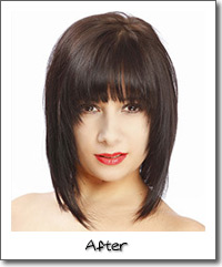 Model with brown hair