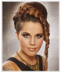 Model with updo