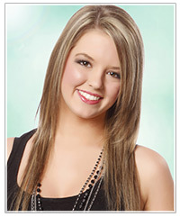 Model with long hair