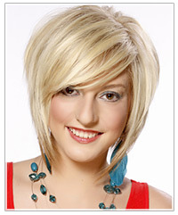 Model with a short bob