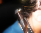 Use hair straightener