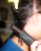 Curl hair using straightener