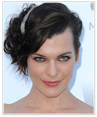 Click here to try on this hairstyle Milla Jovovich hairstyles