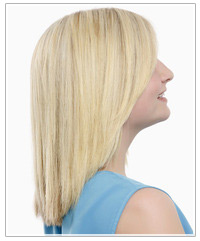 Click here to try on this hairstyle Model with light blonde hair