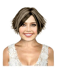 Hairstyle with bangs