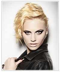 Model with look at me hair