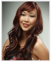 Model with long hair