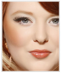 Model with lots of blush 