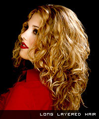 Long layered hair