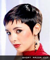 Short razor cut