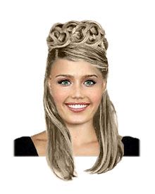 Winter bridal hairstyle