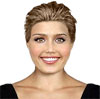 Pulled back bridal hairstyle