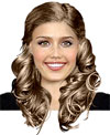 Bridal style with large curls