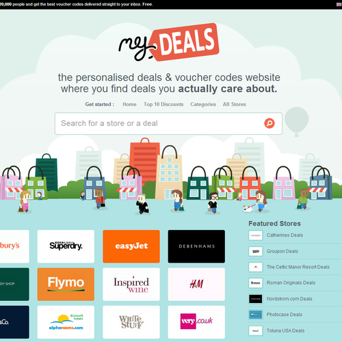 MyDeals.com homepage