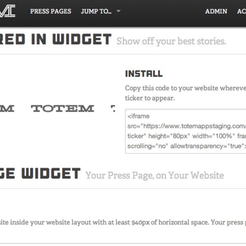 Widgets