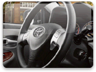 Steering wheel of a Corolla