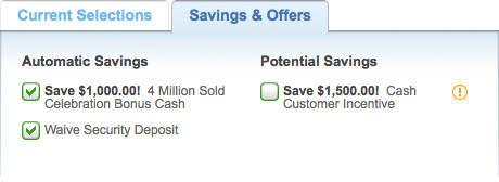 Savings and Offers