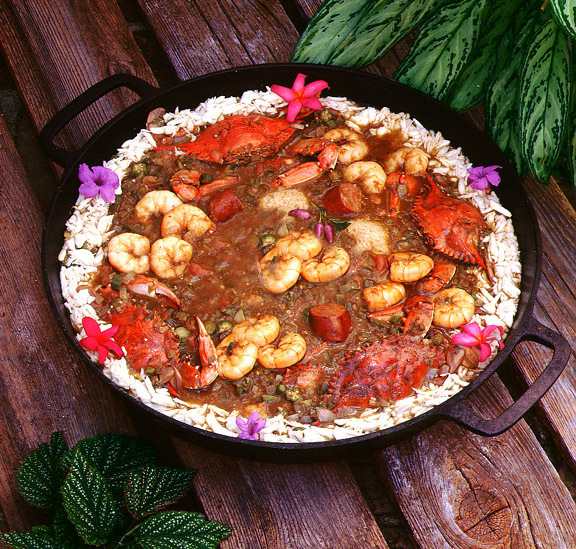 Chicken, Shrimp, And Sausage Gumbo recipe