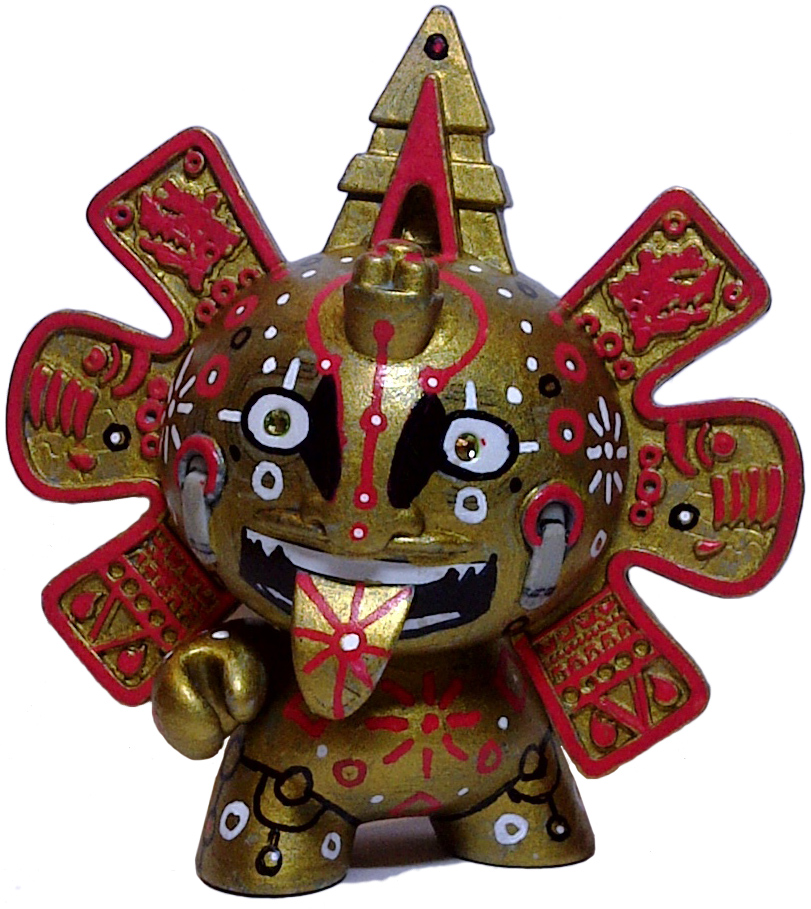Azteca dunny gold custom Dunny by Howie Green Trampt Library