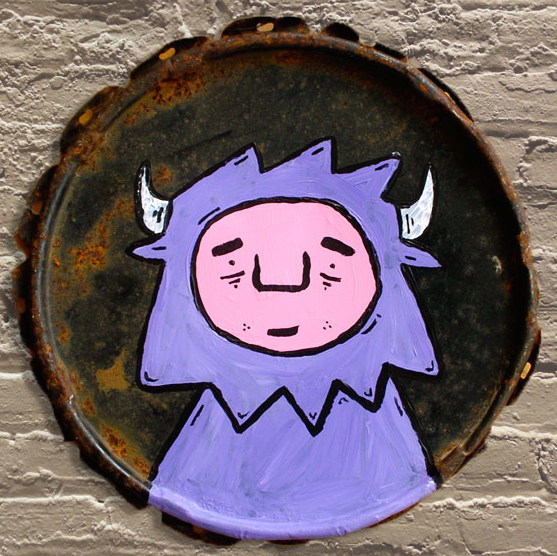 Blue line lid Acrylic by Penny Pinch | Trampt Library