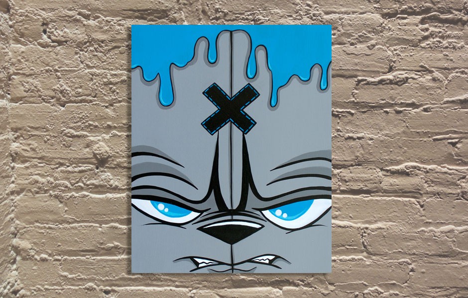 Stitched tight [painting] Acrylic by jFury Trampt Library