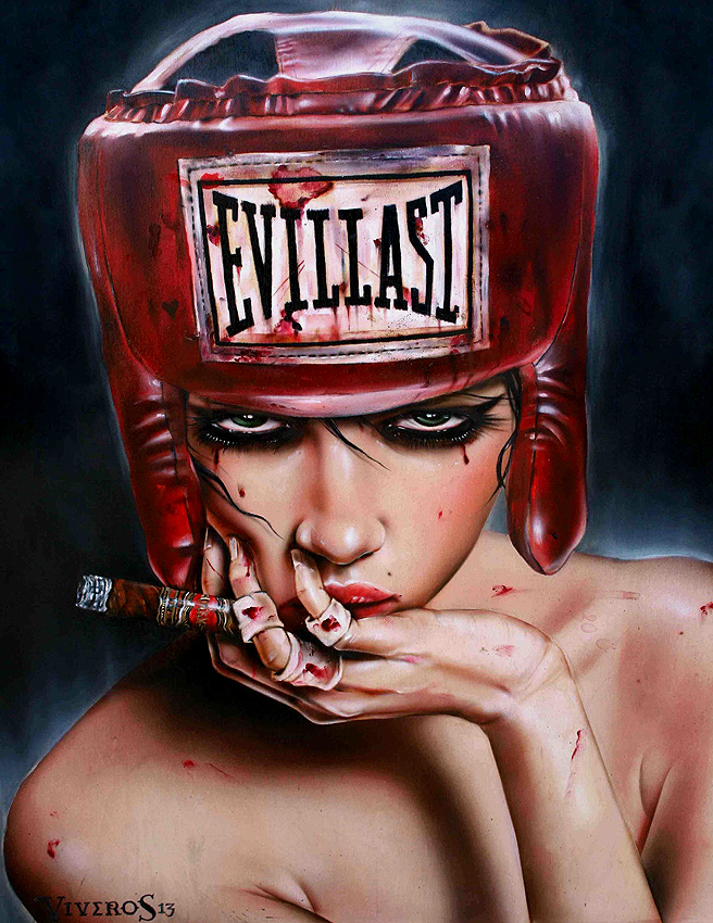 I M Gonna Knock You Out Acrylic By Brian Viveros Trampt Library