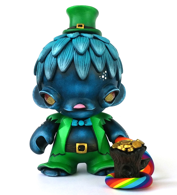 Blue Leprechaun Munny By Owlberry Lane Heather H Trampt Library